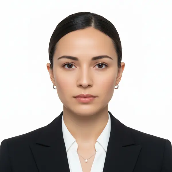 US Passport photo example - 2 inches by 2 inches