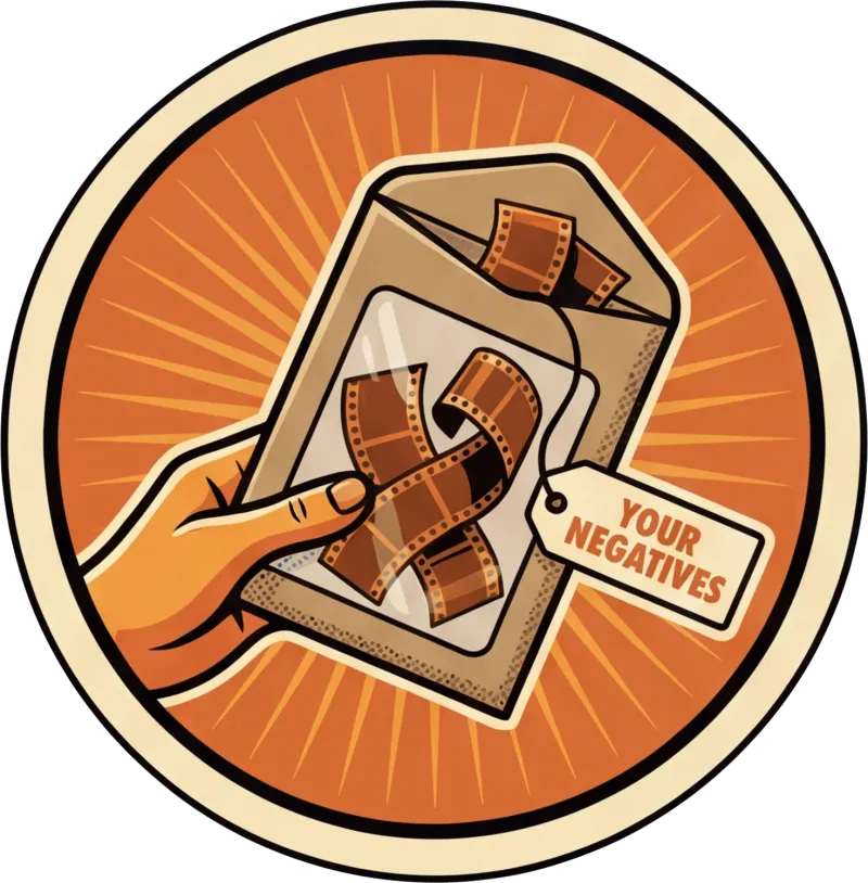 We Ship Your Negatives and/or Prints Back